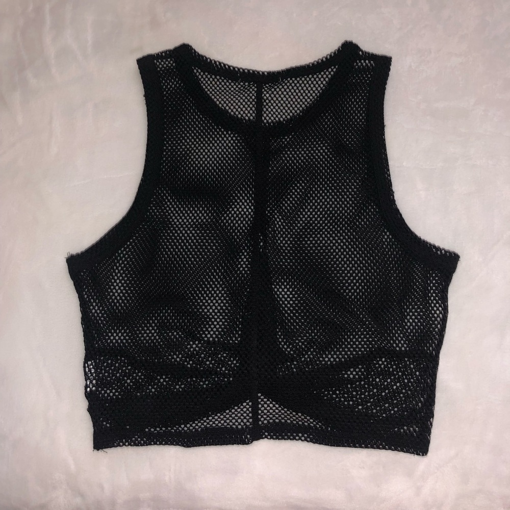 See Through Front Twist Tank Top